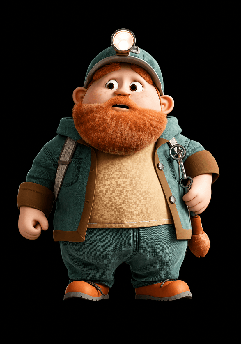 Pixar character illustration